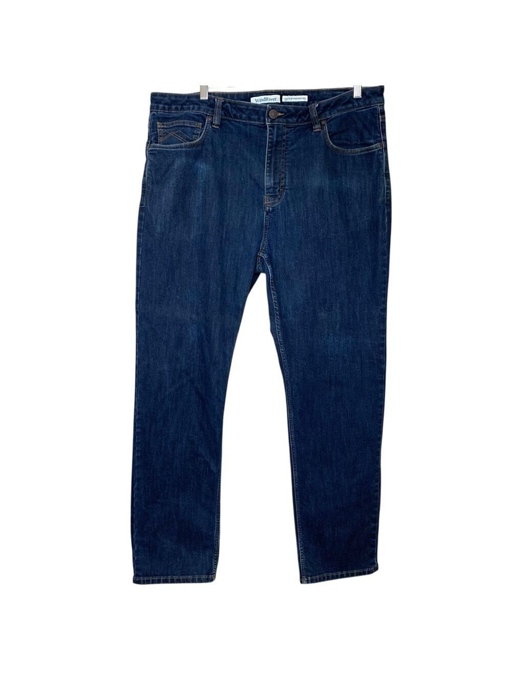 Wind River Dark Blue Straight Jeans Sz 40X32 Atheltic Cut Denim Work Wear
